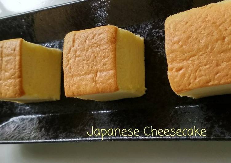 Bagaimana Menyiapkan Japanese cheesecake, Enak Banget