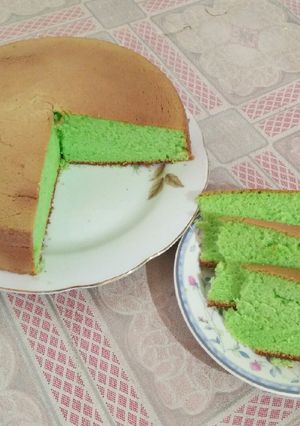 Foto resep Bolu Pandan Santan 4 telur
