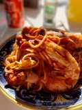 Spaghetto gamberoni e moscardini al sugo