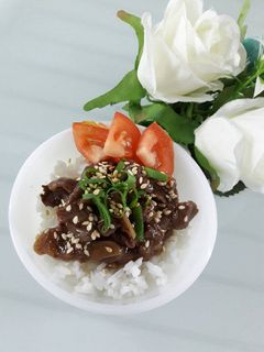 Foto resep Beef rice bowl