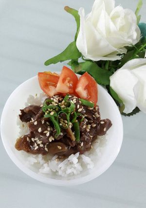 Foto resep Beef rice bowl