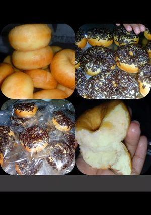 Foto resep Donat ekonomis tanpa telur, lembut + menul