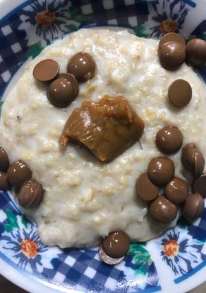Una foto de Avena cocida con leche