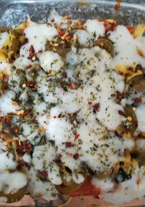 A picture of Fries pizza.