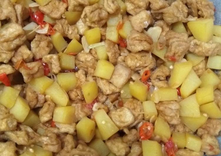 Tahu kentang tumis kecap