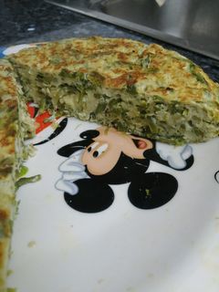 Una foto de Tortilla de espárragos silvestres
