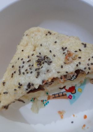 Foto resep Mpasi 15m cheese rice mushroom