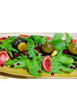 صورة لوصفة سلطة الجرجير والرمان