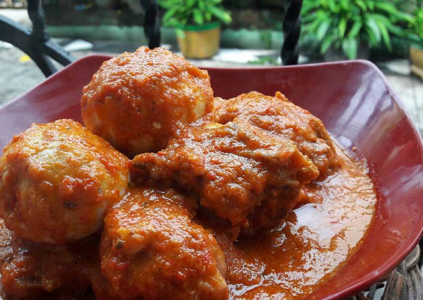 Bali pedas ayam & telur bebek
