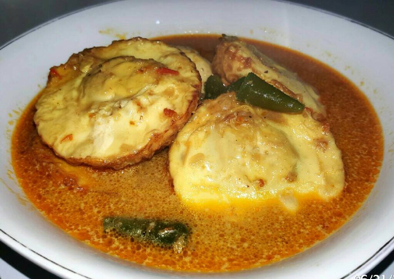 Telur Bebek Ceplok Bumbu Rujak