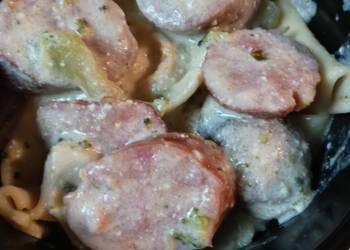 Easy Recipe Sausage Broccoli Pasta Alfredo Delicious