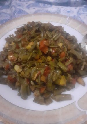 عکسی از دستور بورانی لوبیاسبز