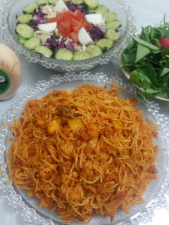 عکسی از دستور ماکارونی با کدو سبز