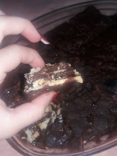 Una foto de Masitas con chocolate y avellanas