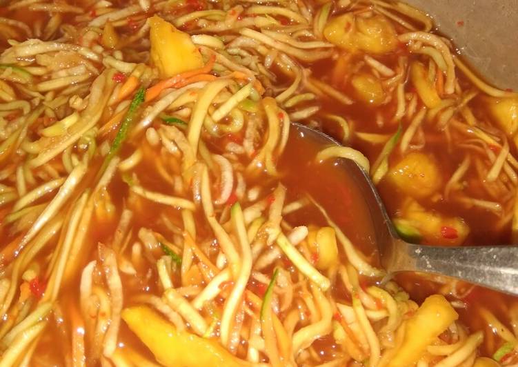 Cara ramu Rujak Serut  Sederhana