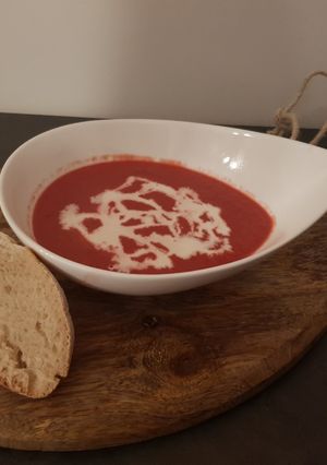 Une photo de Velouté betteraves pomme #healthy