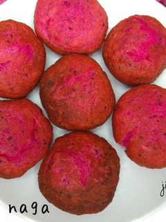 Foto resep Donat buah naga #pr_ciluuukbuah