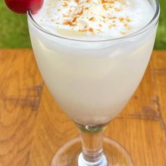 A picture of Cream lassi Punjabi style.