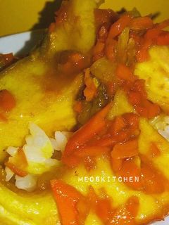 Hình của món Cá lóc kho nghệ.