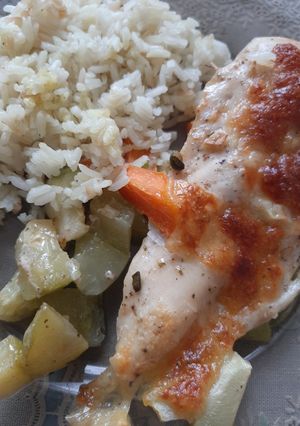 Cukkinis mozzarellás csirkemell recept fotója
