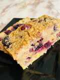 Flan de avena y moras