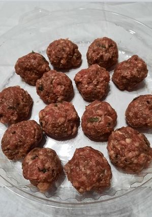 Una foto de Albondigas para freezer
