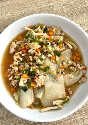 รูปของ ผัดผักกาดขาวไก่สับญี่ปุ่น