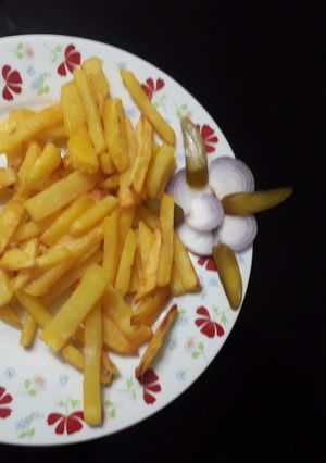 عکسی از دستور سیب زمینی سرخ کرده