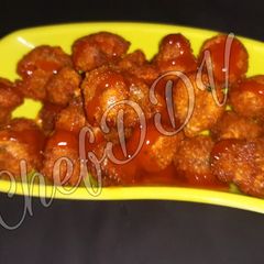 A picture of Button mushroom nuggets.