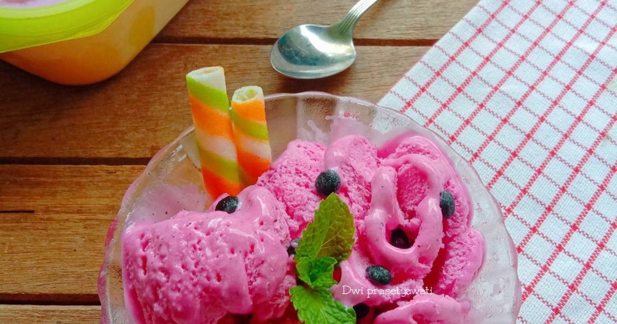 Resep Ice Cream Buah Naga Oleh Dwi Prasetyawati Cookpad 5591