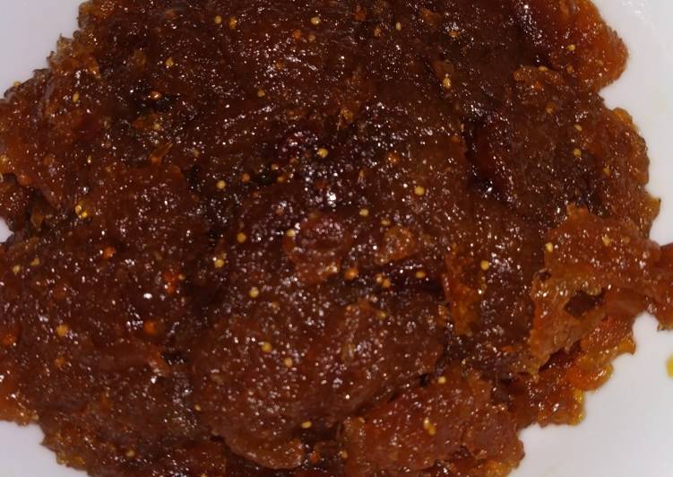 Simple Way to Make Super Quick Homemade Apple fig halwa