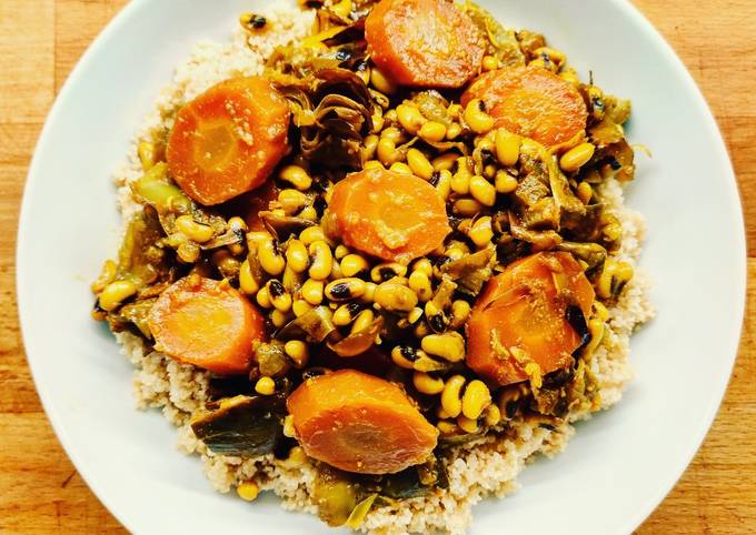Ricetta di Ultimate Couscous con fagioli dall&amp;#39;occhio e stufato di verdure