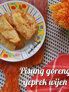 Foto resep Pisang goreng geprek wijen