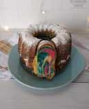 Torta marmolada, colorida