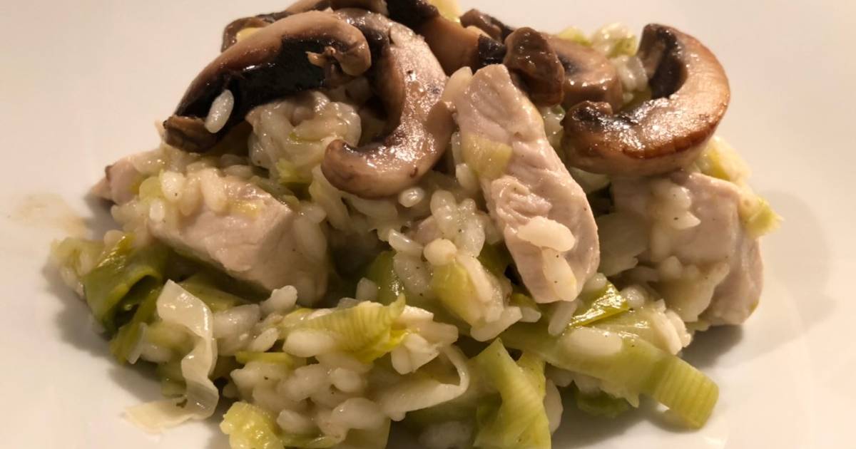 Chicken Mushroom Leek Risotto Recipe By Chris Jacobs Cookpad