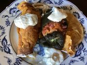 A picture of poblano peppers