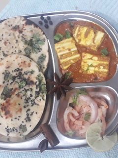 પનીર બાર્બેક્યુ વિથ બટર નાન(paneer sabji recipe in gujarati) રેસીપી મુખ્ય ફોટો