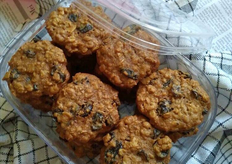 Resep Havermut &amp; Kismis Cookies Anti Gagal