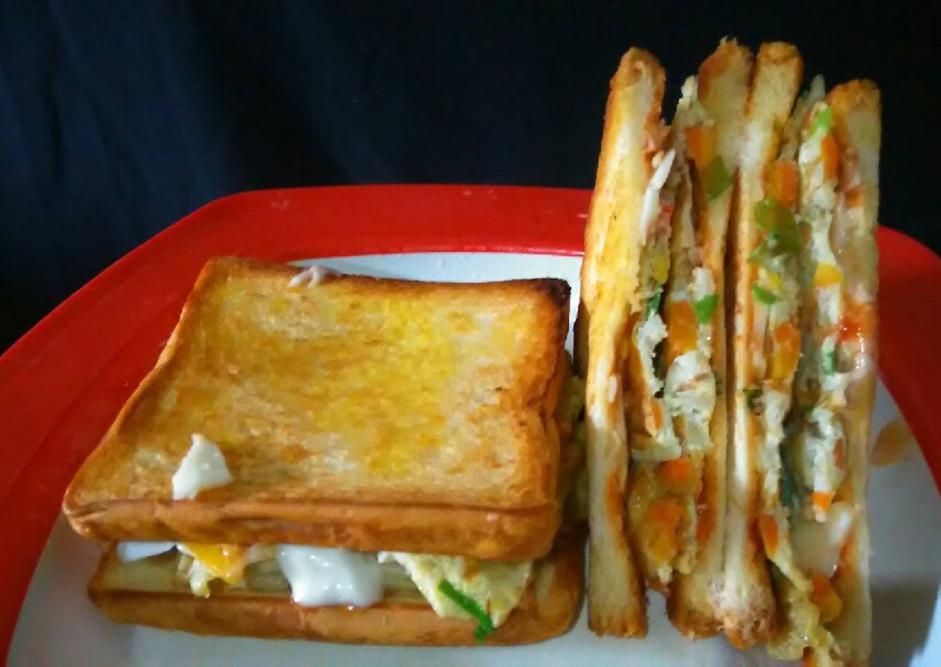 KOREAN TOAST, roti sandwich nya orang korea