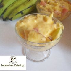 A picture of Creamy fruits salad.
