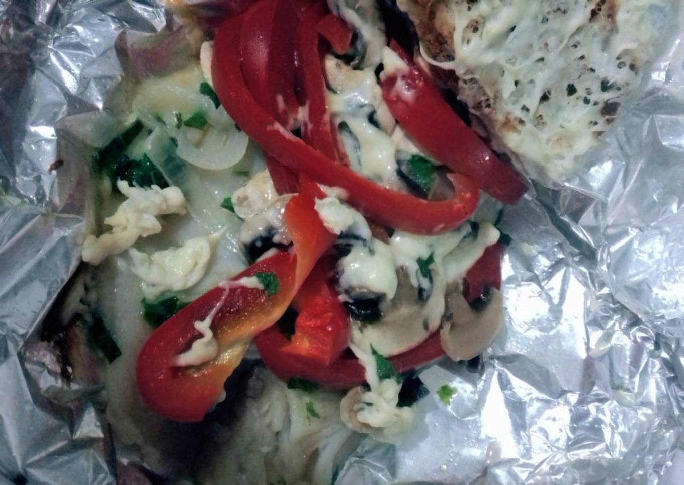 Filete de pescado empapelado.😊