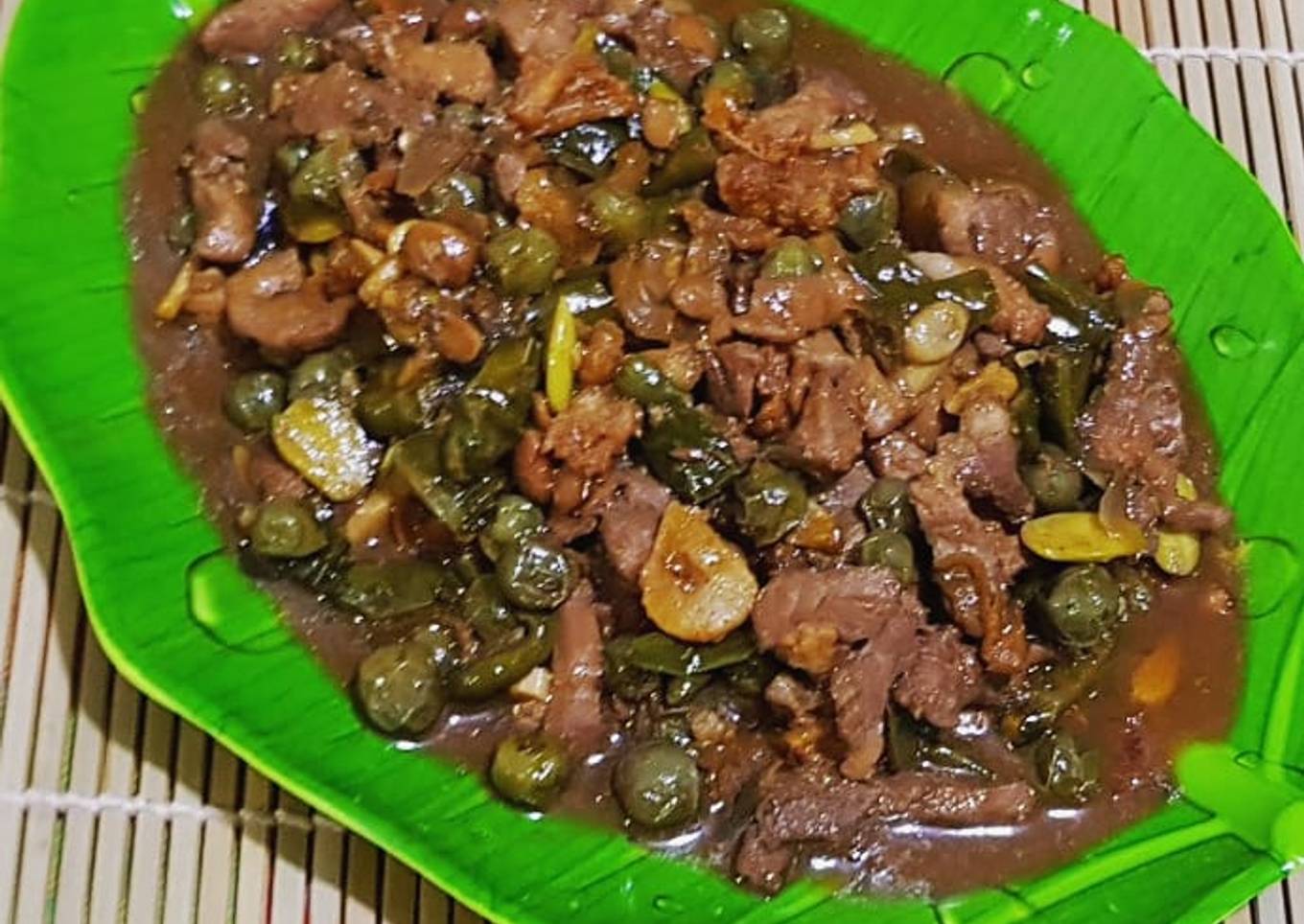 Biji Lumai cah Cu Yu Ca Tauco Cabe Ijo Petai