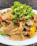 Lưỡi bò Úc xào chua ngọt