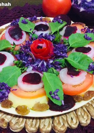A picture of Multi color salad.
