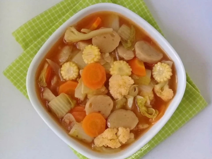 Langkah Gampang Membikin Resep Capcay Kuah Bakso yang Lezat Sekali Anti Ribet, Sempurna