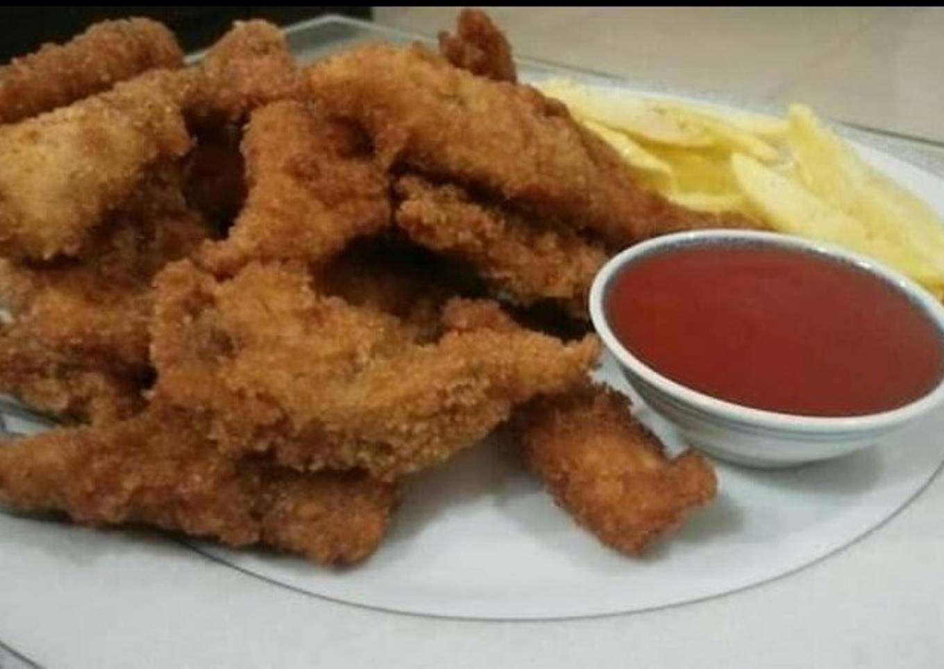 Crispy Chicken Fingers😋🍤🍟