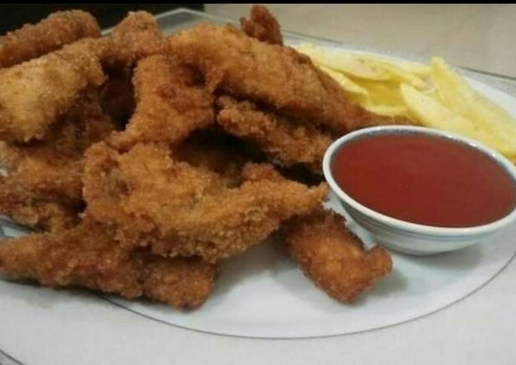 Crispy Chicken Fingers😋??