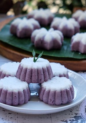 Foto resep Putu ayu ubi ungu