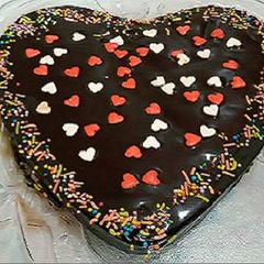 A picture of Eggless Chocolate Cake.