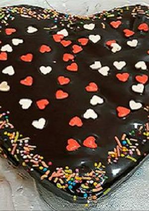 A picture of Eggless Chocolate Cake.
